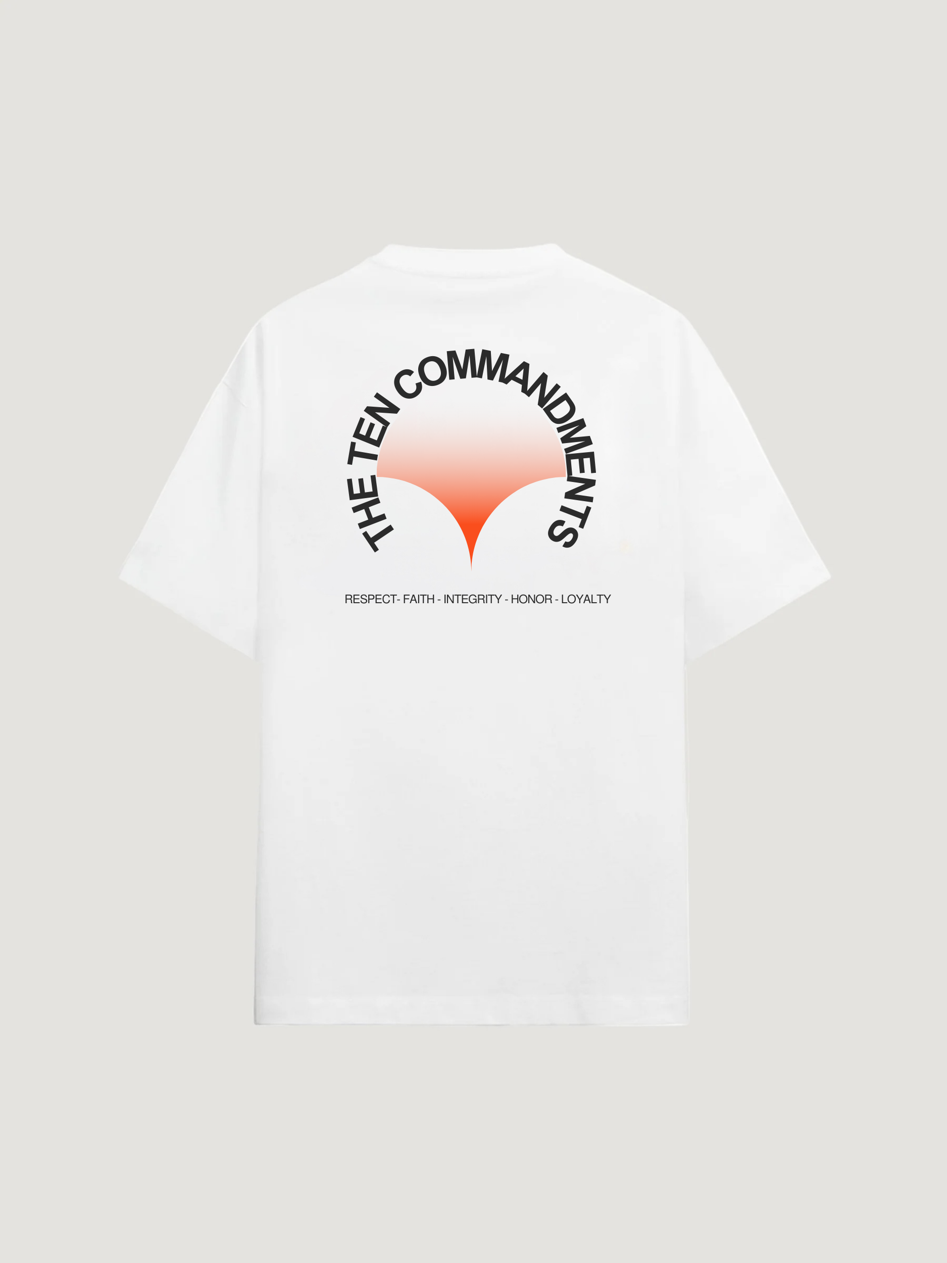 THE TEN SPLIT T-SHIRT - COMMANDMENTS