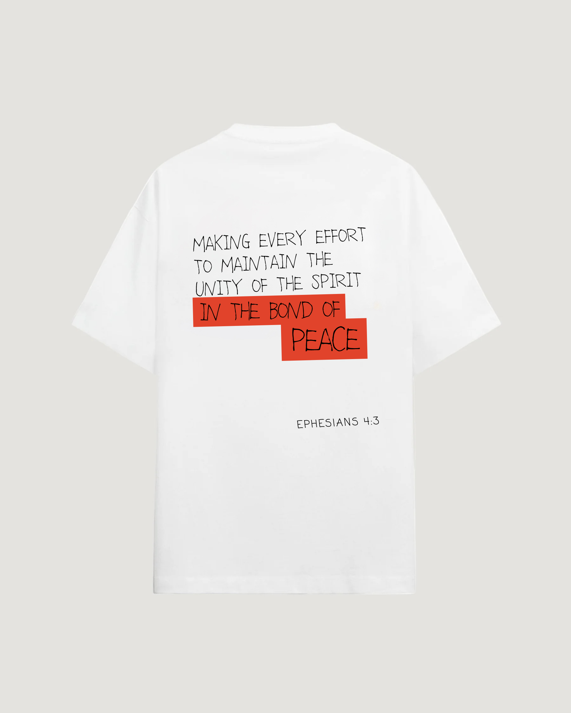 EPHESIANS 4:3 T-SHIRT - COMMANDMENTS