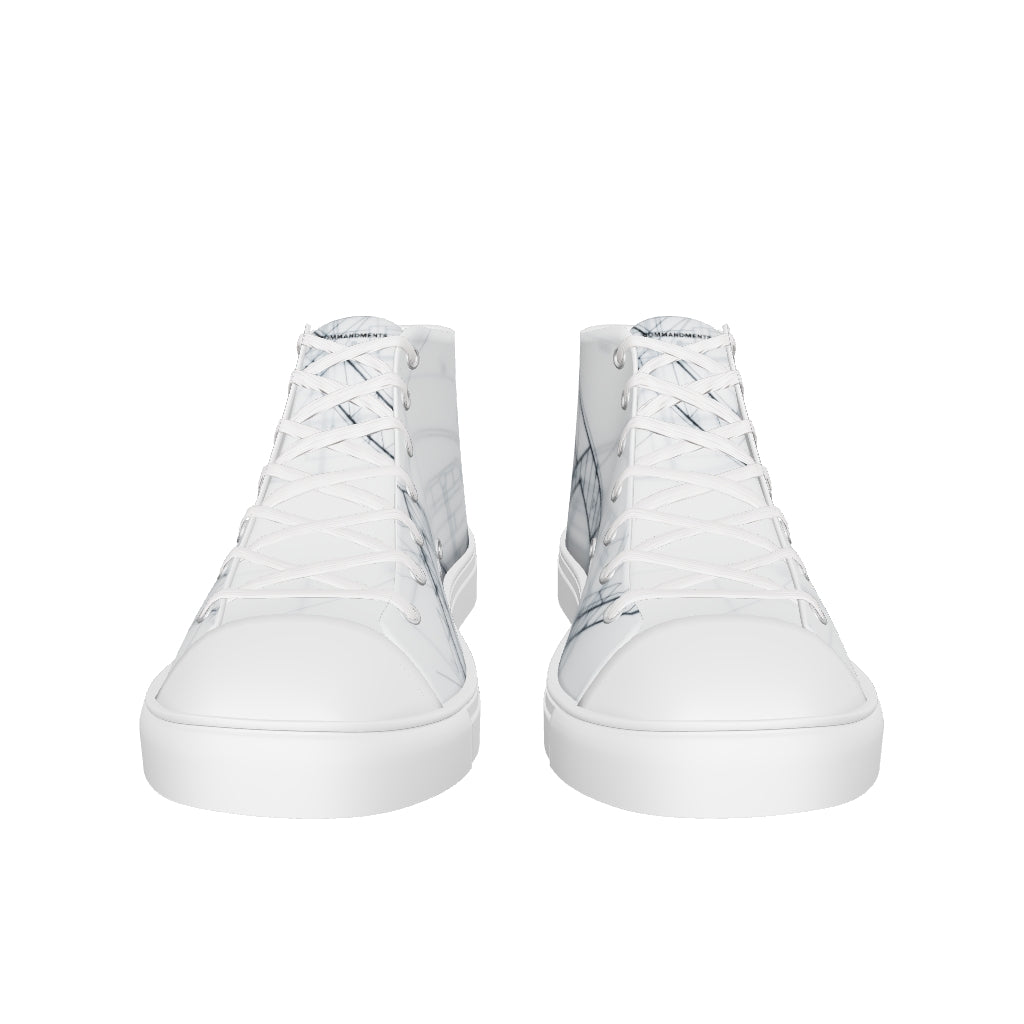 Men’s high top canvas shoes