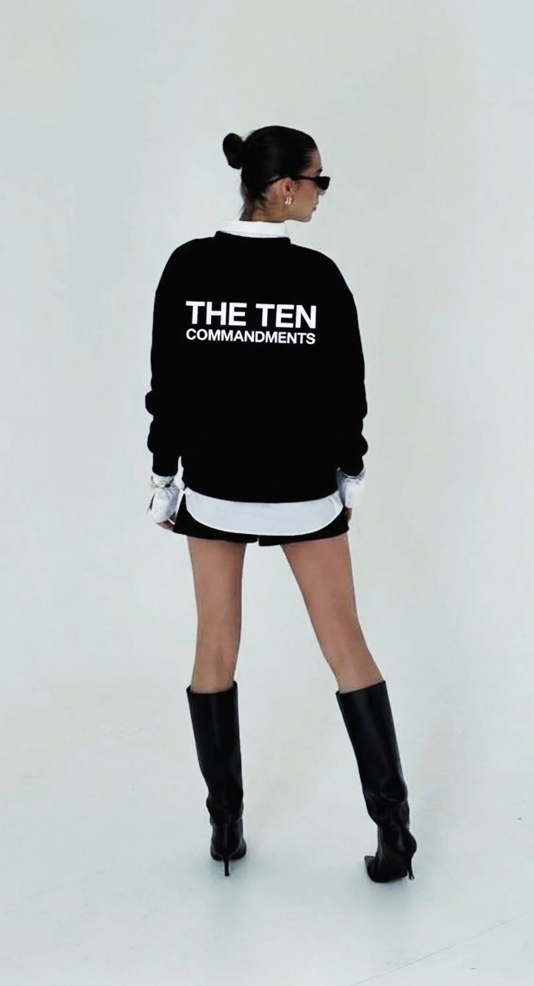 THE TEN COMMANDMENTS SWEATSHIRT CREWNECK RELIGIOUS CLOTHING 