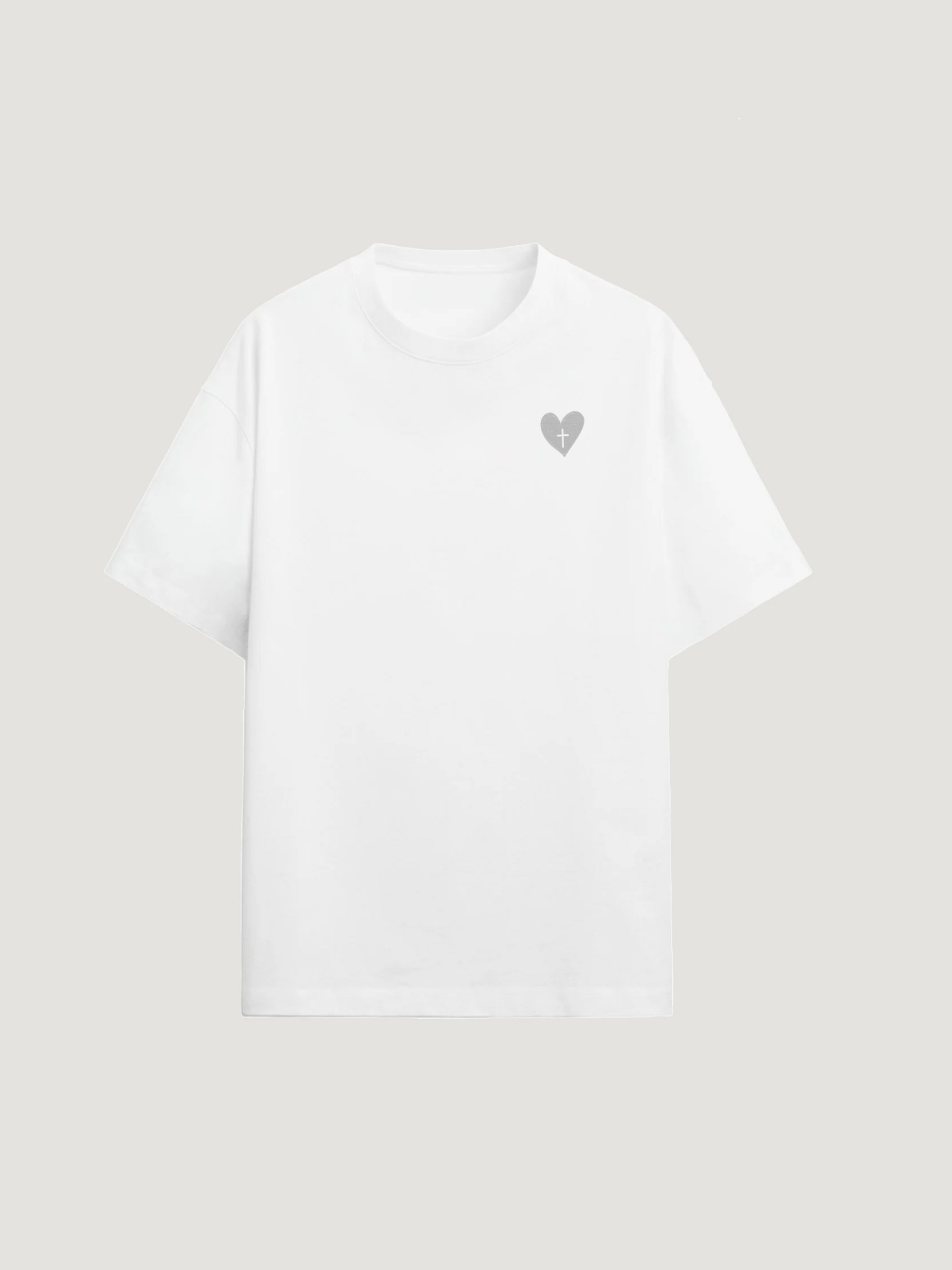 HEART CROSS T-SHIRT - COMMANDMENTS