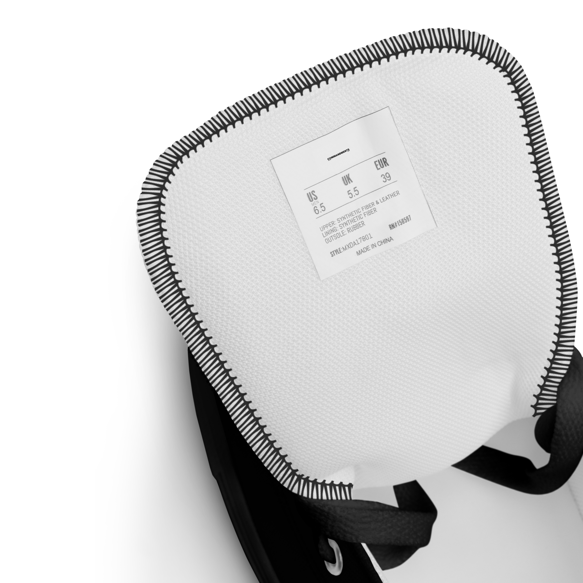 COMMANDMENTS BLACK SNEAKER